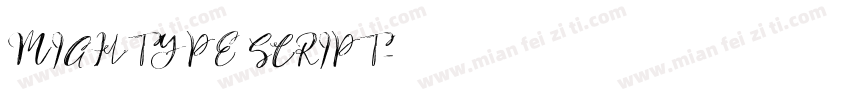 MIGHTYPE SCRIPT字体转换